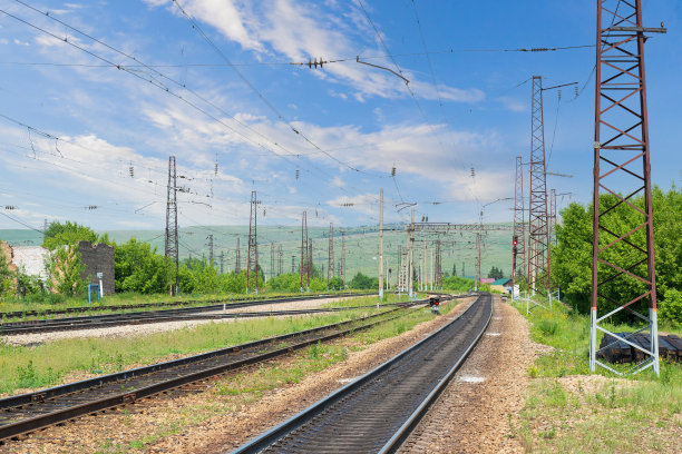 空的铁路线图片下载