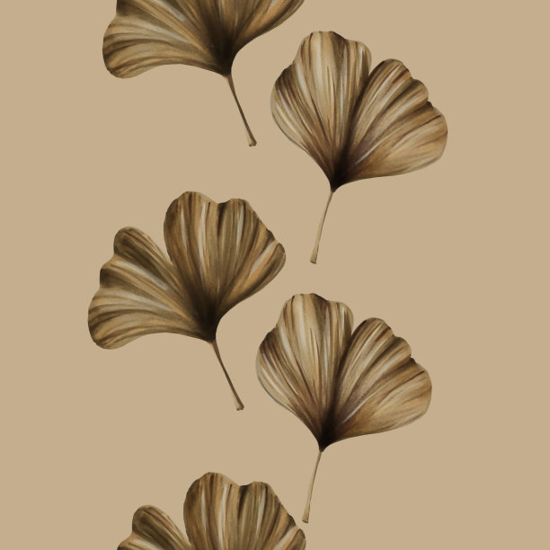 叶片无缝花纹图片下载