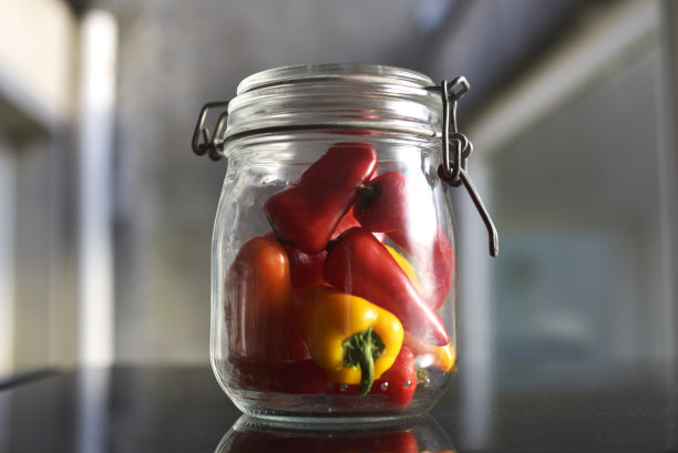 玻璃罐辣椒图片下载