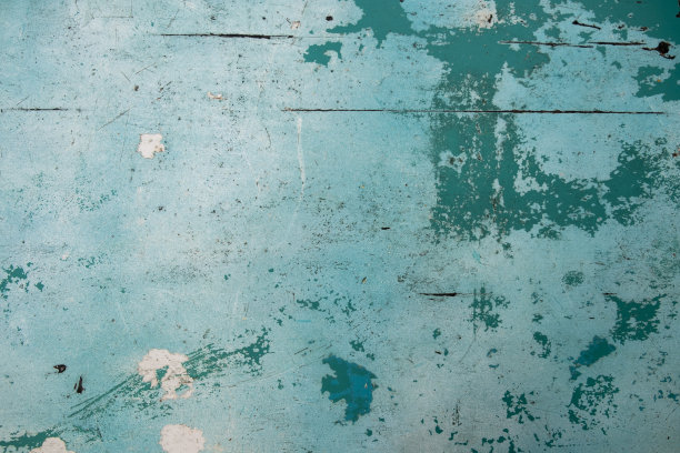 古老的蓝色墙绘制纹理背景图片下载