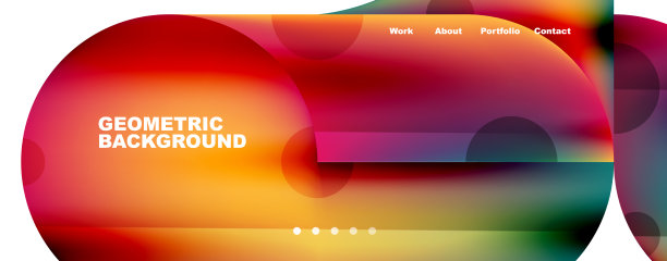 圆形元素和几何线条图片下载