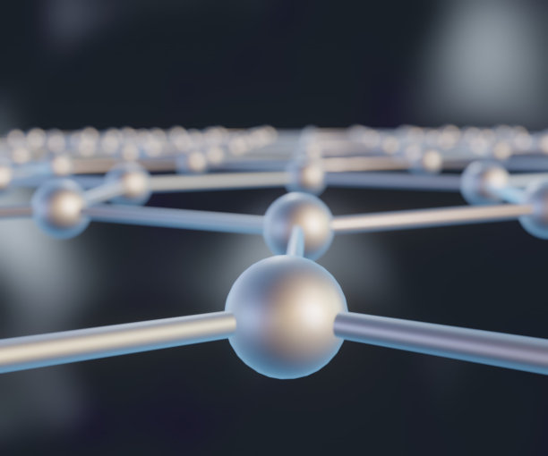 石墨烯中的碳原子呈蜂窝状排列图片下载