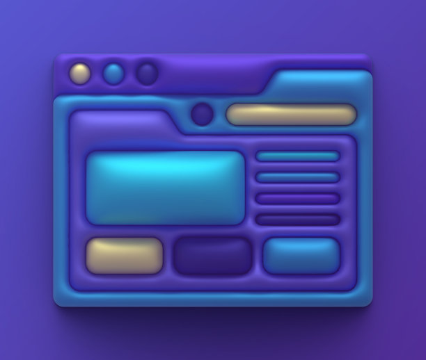 浏览器搜索窗口3D现代设计图片下载