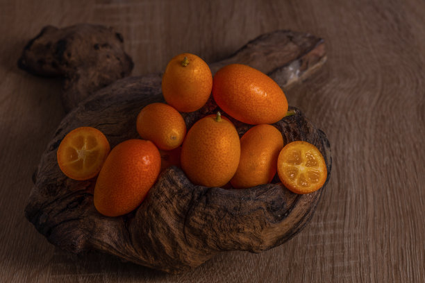 小橘子或金桔的特写图片下载