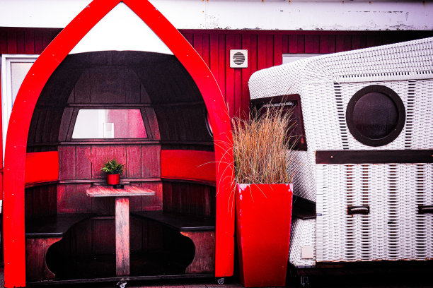 特别浪漫的双人座位角落图片下载