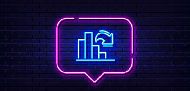 递减图线图标柱图符号图片下载