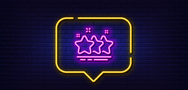 星行图标最佳排名霓虹灯标志图片下载