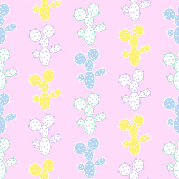 仙人掌无缝模式图片下载