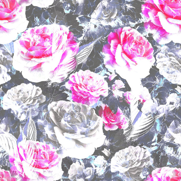 花重复时尚图案图片下载