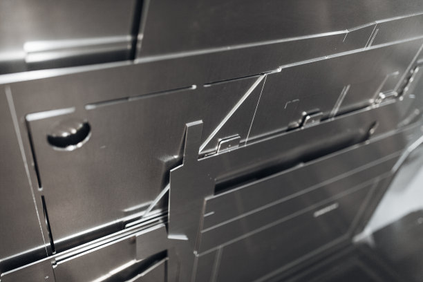 金属激光切割特写图片下载