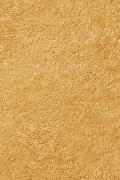 现实矢量说明黄色毛巾布毛巾。黄色面料和纹理概念。收好毛巾布。图片下载