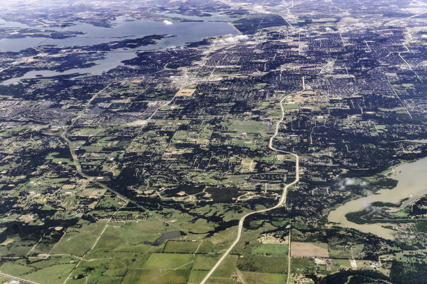 从上面看地球，蒙大拿的空中景观图片下载