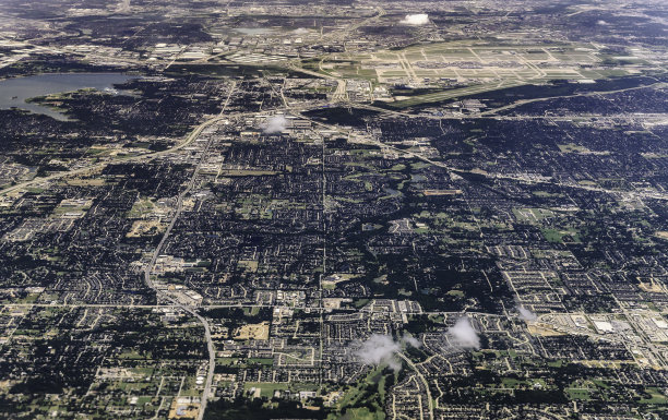 从上面看地球，蒙大拿的空中景观图片下载