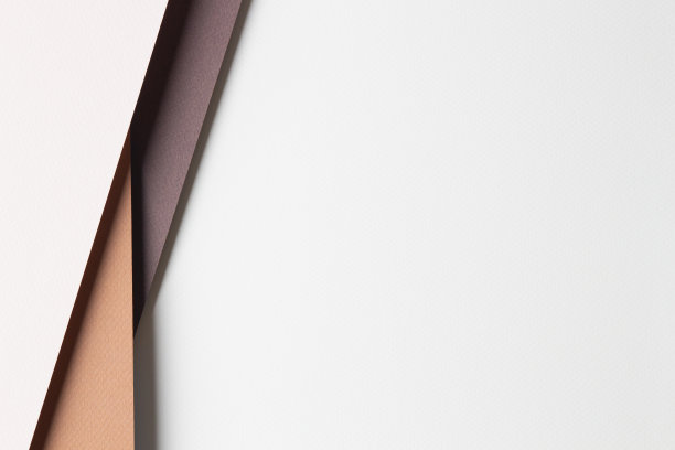 抽象的彩色纸纹理背景。最小的剪纸风格组成的几何形状和米色和棕色的阴影线层。俯视图图片下载