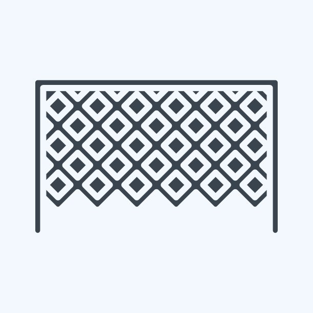 图标足球目标。与运动器材符号相关。字形风格。设计简单，可编辑。简单的说明图片下载