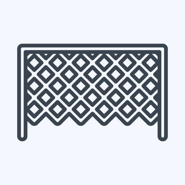 图标足球目标。与运动器材符号相关。行风格。设计简单，可编辑。简单的说明图片下载