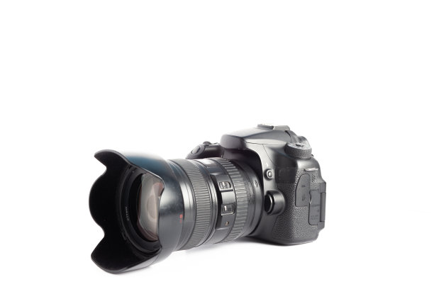 白色表面上的相机特写图片下载