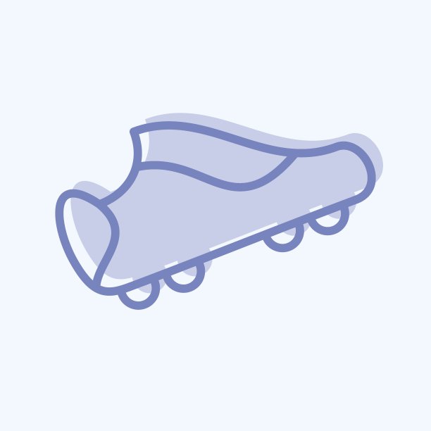 Icon足球靴。与运动器材符号相关。双调风格。设计简单，可编辑。简单的说明图片下载