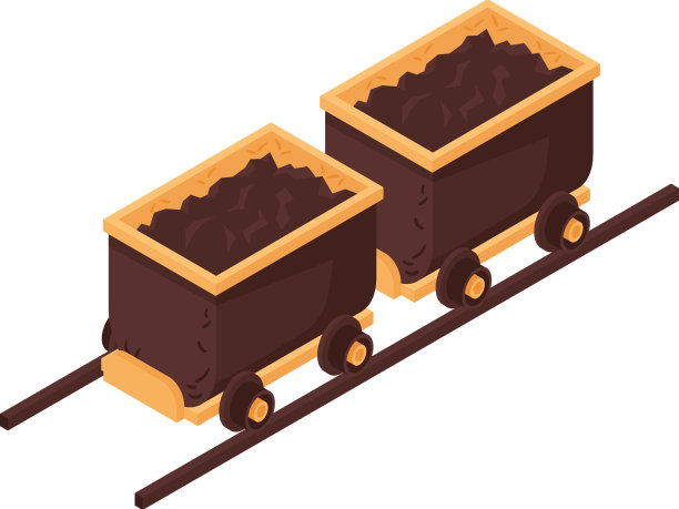 矿车等距组成图片下载