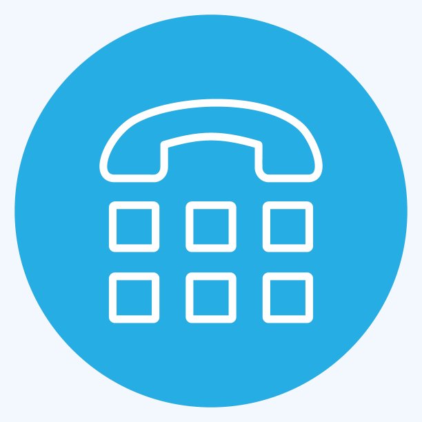 图标电传打字机。适合移动应用程序的符号。蓝眼睛的风格。简单的设计可编辑。设计模板向量。简单的符号说明图片下载