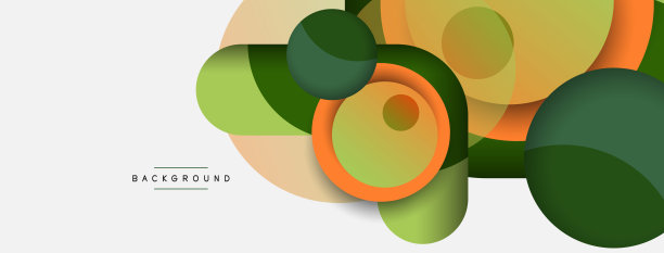 矢量圆形圆形最小几何背景。矢量插图的壁纸横幅背景或登陆页图片下载