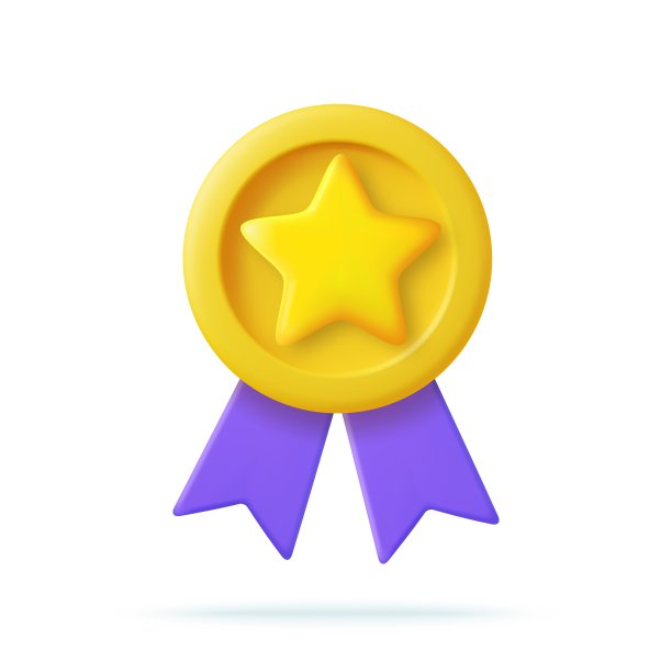 带丝带的冠军奖牌。图片下载