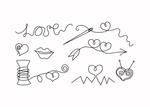 图标，情人节。图片下载