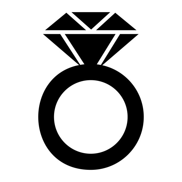 惊人的钻石戒指，结婚戒指的矢量设计图片下载