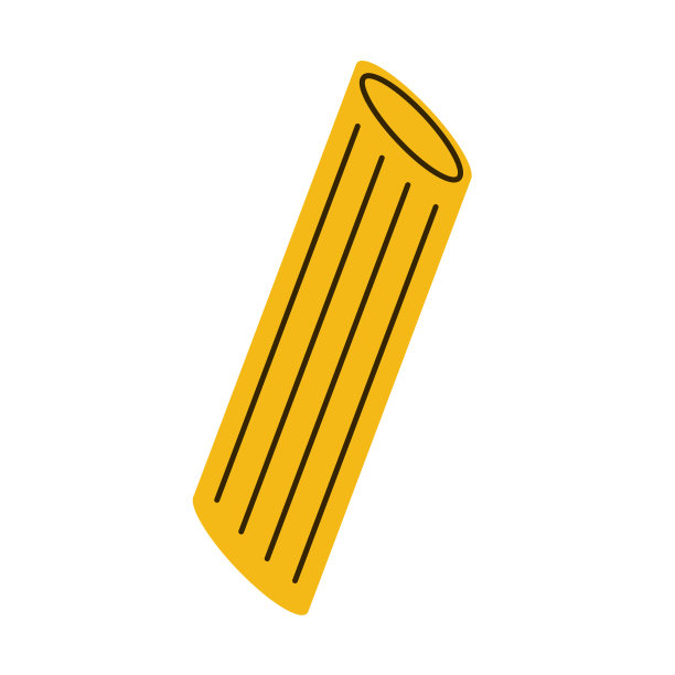 通心粉矢量。通心粉面。通心粉。图片下载