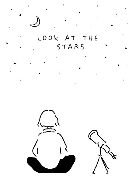 年轻女子仰望星空。那个梦幻的女孩坐着看星星。冒险旅行。平静和安宁的概念。简单的线条艺术。时髦的矢量插图。手绘风格。图片下载