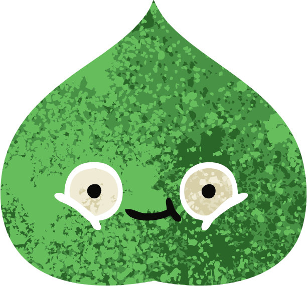 复古的插画风格卡通的一个表达叶子图片下载