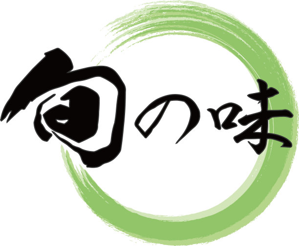 日本“时令食品”的笔触剪辑艺术插图与绿色圆圈图片下载