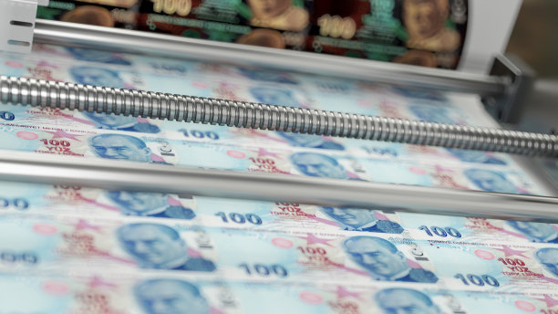 印刷土耳其里拉钞票图片下载