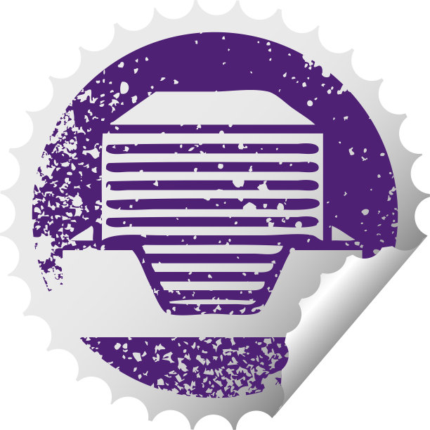 心疼的圆形剥落贴纸符号的一堆办公用纸图片下载