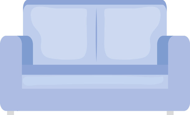 蓝色沙发客厅里图片下载