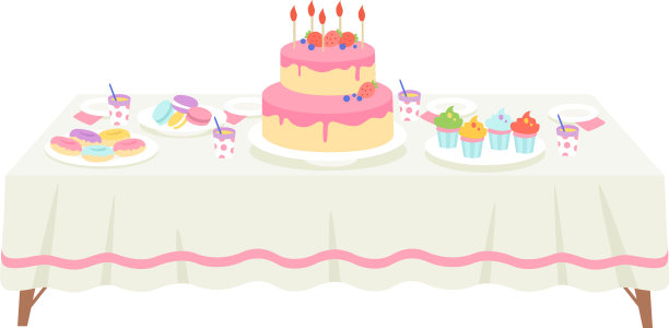 有白色桌布的节日餐桌图片下载