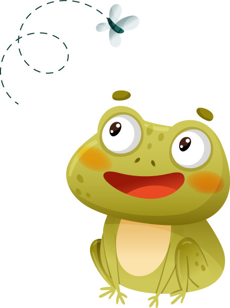 可爱有趣的青蛙抓苍蝇绿色有趣的蟾蜍图片下载