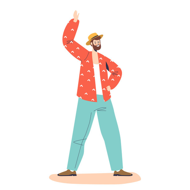 快乐快乐的人举起手臂庆祝图片下载