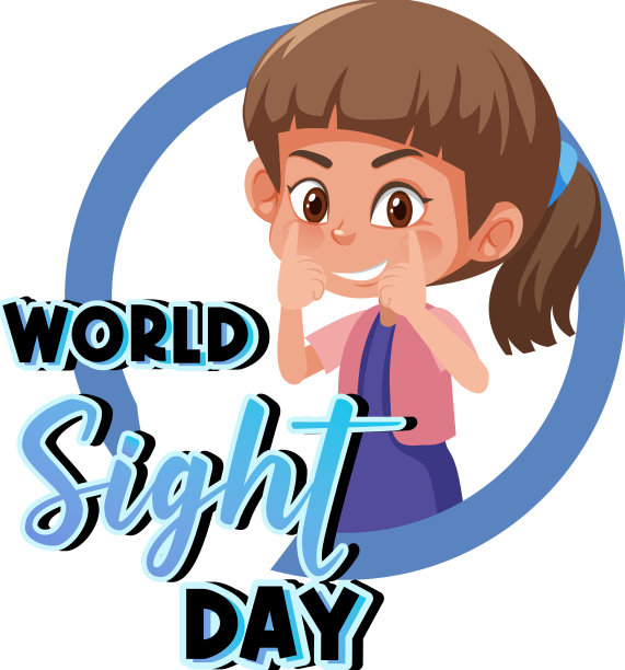 世界视力日概念背景图片下载