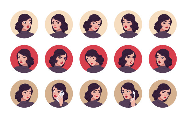 漂亮的黑发女孩，女人肖像集，女商人，女商人包图片下载