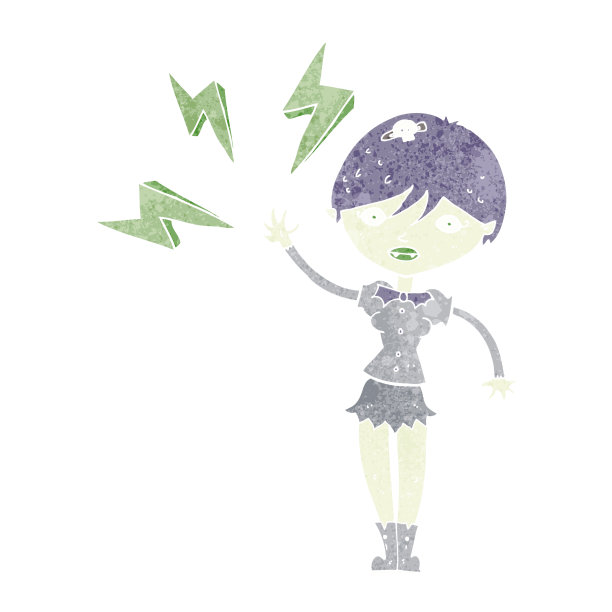 卡通万圣节吸血鬼女孩图片下载