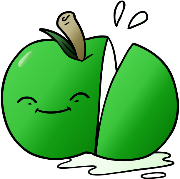 卡通切片苹果图片下载