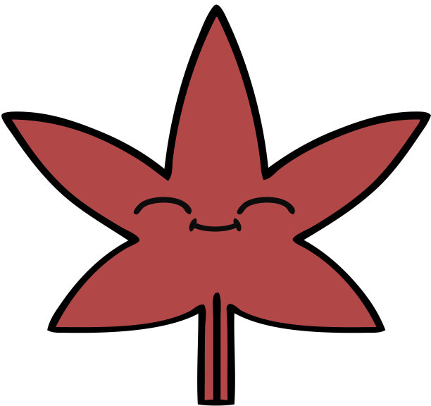 可爱的卡通秋叶图片下载