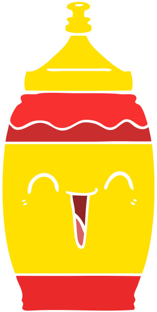 平面色彩风格卡通快乐运动饮料图片下载