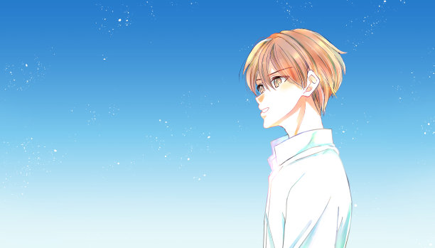 穿着白衬衫的帅哥图片下载