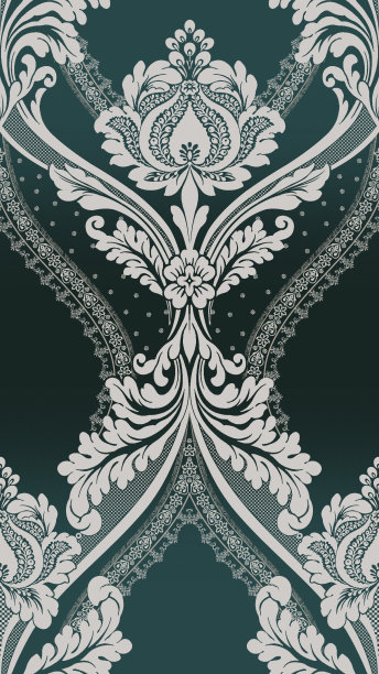 巴洛克风格的美丽无缝图案图片下载