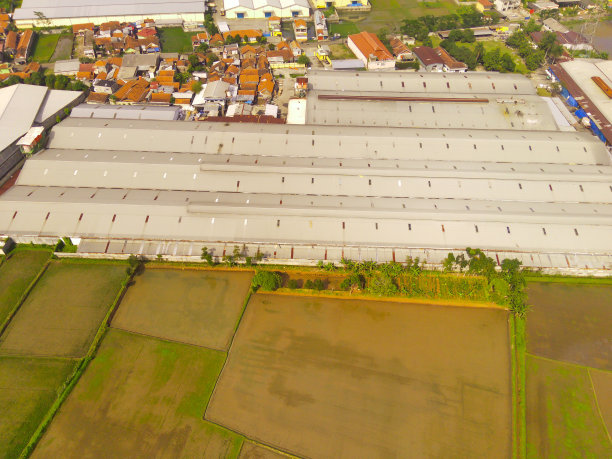 农田周边厂区图片下载