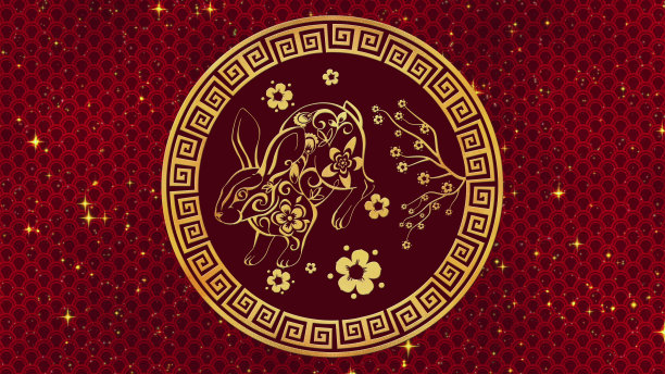 中国春节，红色背景的新年庆祝活动图片下载