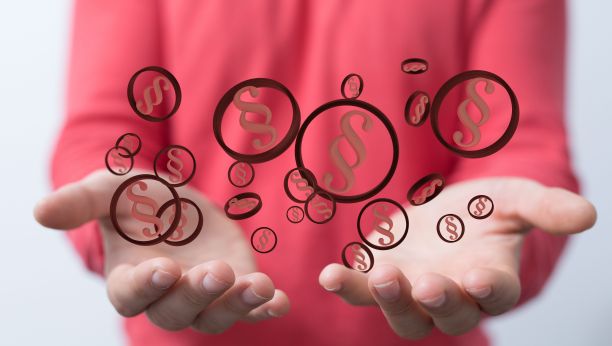 显示3D渲染的法律段落图标的人图片下载