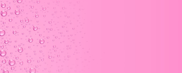 粉红色背景与纯净的清水滴图片下载